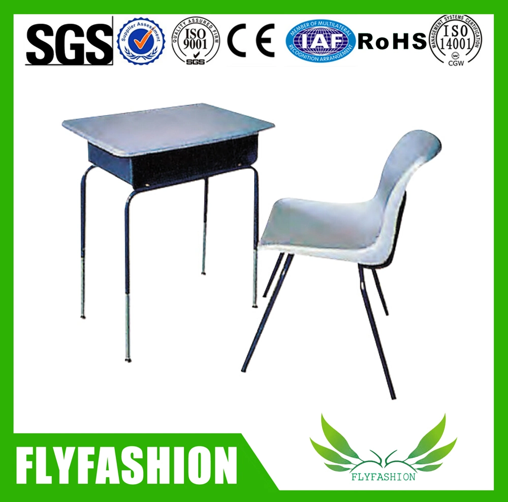 Modern School Furniture Single Desk and Chair Sets (SF19S)