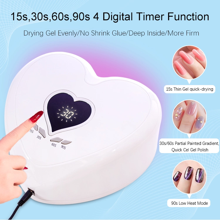 الطراز الخاص مصباح Nail بطارية احترافية مدراس LED بقوة 96 واط يعمل بالأشعة فوق البنفسجية مجفف لنزلاعات الصالون