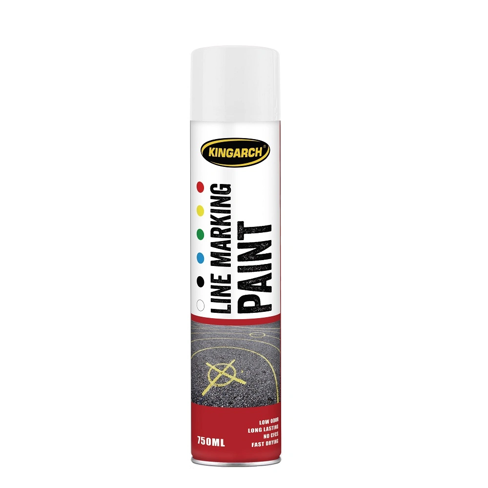 Kingarch 750ml Permanent Road Marking Paint Aerosol Spray Line Marker