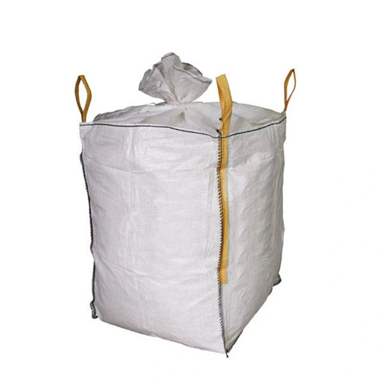 1000kg 1200kg Super Sack Blanco Color PP tejido FIBC Jumbo Bolsas grandes a granel para la venta alimento de pescado de cerdo de pollo de fertilizante Guarnición de maíz de grano de la comida