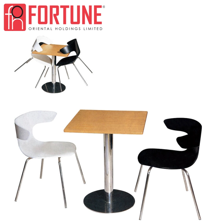 Chinese Wood Unique Stainless Steel Restaurant Dining Tables and Chairs