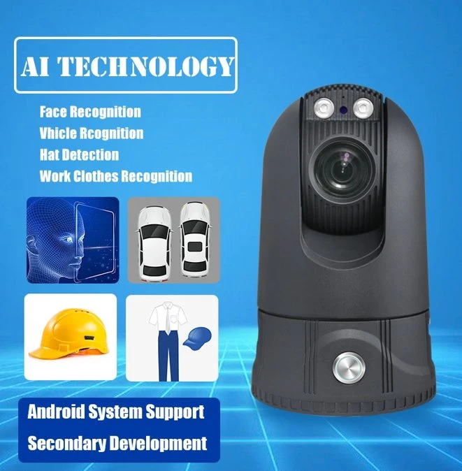 HD Speed Dome Camera 4G Android 7.1 Operating System Rotating 360 Degrees Surveillance Camera