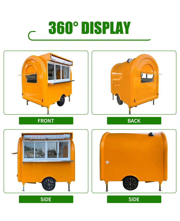 New Designed Outdoor Barbecue Fryit Vending Pizza Mobile Food Trailer Street Snack Mobile Food Trailer