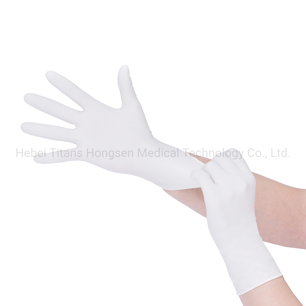 Acciones en EE.UU 100PCS claro blanco puro de mano desechable Guantes de nitrilo Guantes de nitrilo Guantes Madical