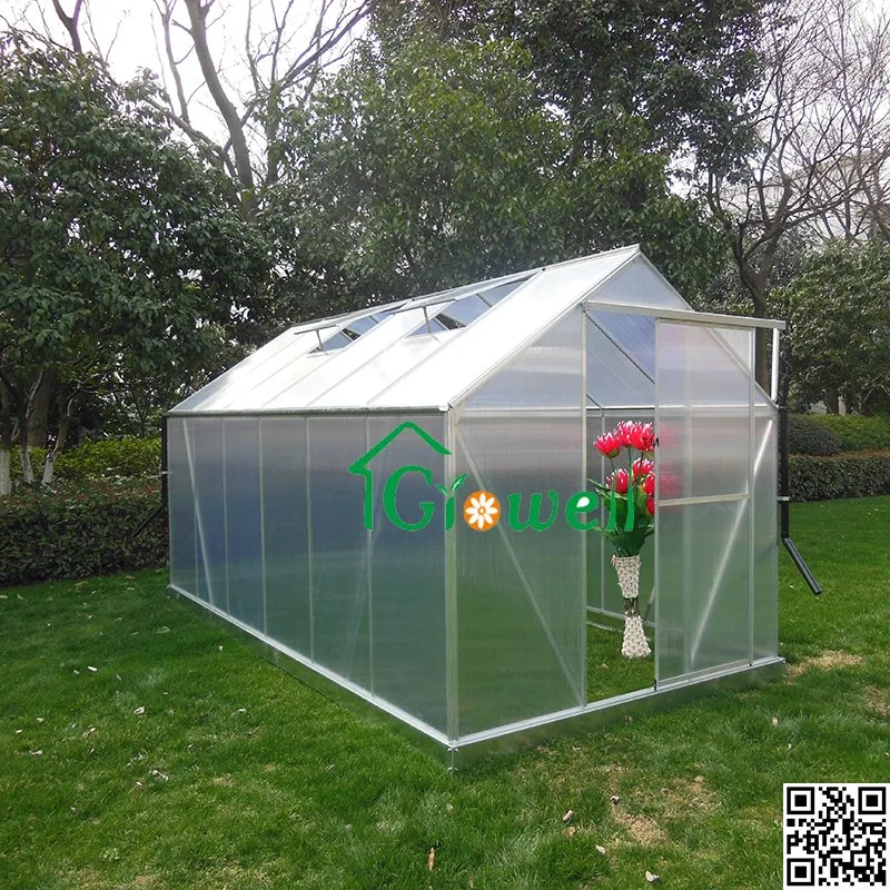 PC Greenhouses 4mm Polycarbonate Panel Walk-in Hobby Garden Greenhouse (P8)