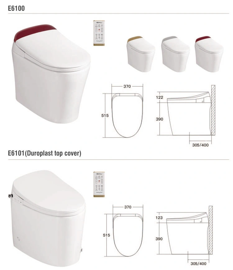 Neu kommende Duroplast Cover V Form Smart beheizte Toilettensitz