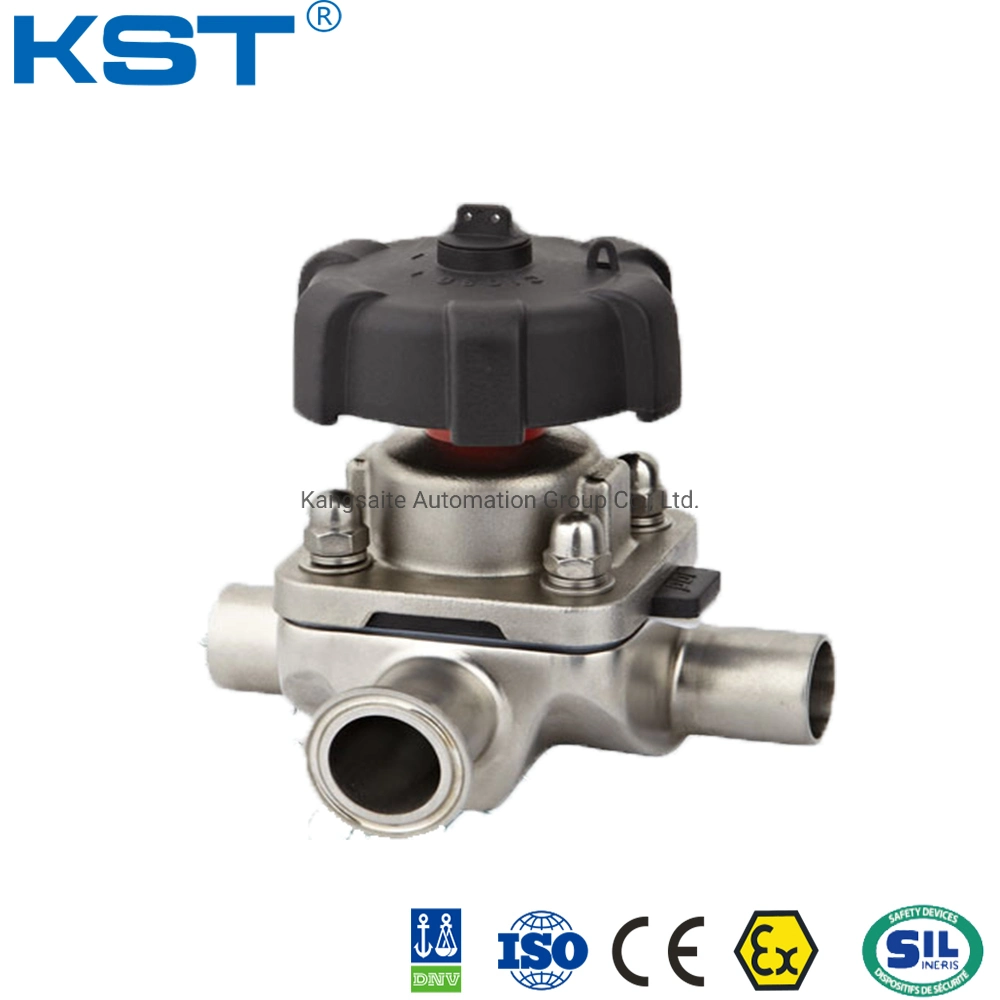 Clamped Kt/OEM CE, ISO9001, FDA, API, Dnv Glas Lined Pneumatic Diaphragm Valve