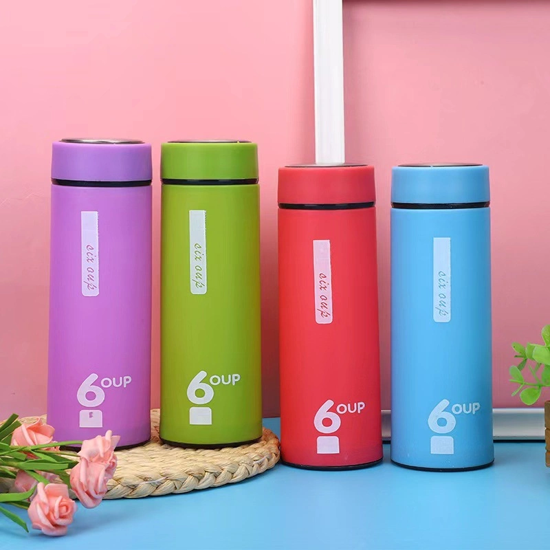 Glass Water Bottle with Silicone Case Nylon String Sealed Thermo Insulated Travel Mug