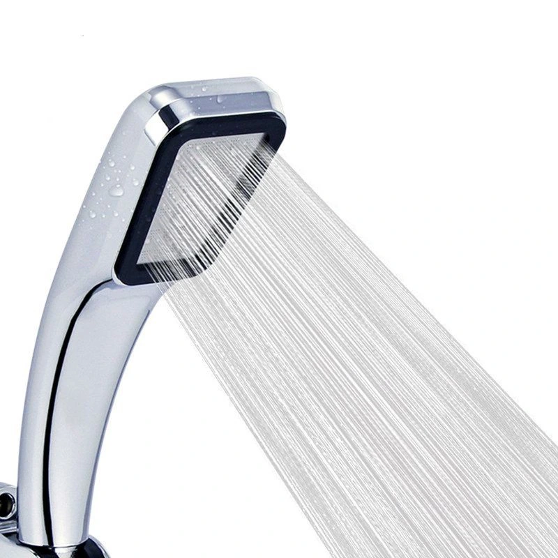 Pressure Boost Powerful ABS Chrome Plated Hand Held Bathroom Shower Head