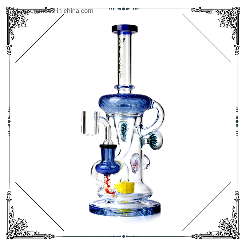 Phoenix Star 10 Inches Oil DAB Rig Recycler Showerhead Perc 4mm Quartz Bangers Glass Smoking Water Pipe China Wholesale/Supplier