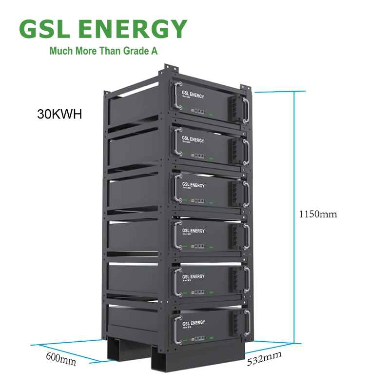 Gsl Pylontech Energia Telecom Estação Base Catl Recarregável Célula LiFePO Solar4 Bateria 3u 5kwh 100Ah 48V Bateria de iões de lítio