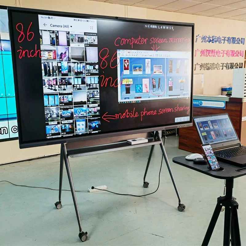 Good Quality 65 75 85 Inch Smart LCD Board Infrared Interactive Whiteboard for Business Meeting