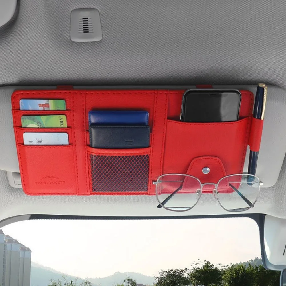 Auto Pocket Organizer Car Sun Visor Organizer Case CD Card Pencil Case Bl20438