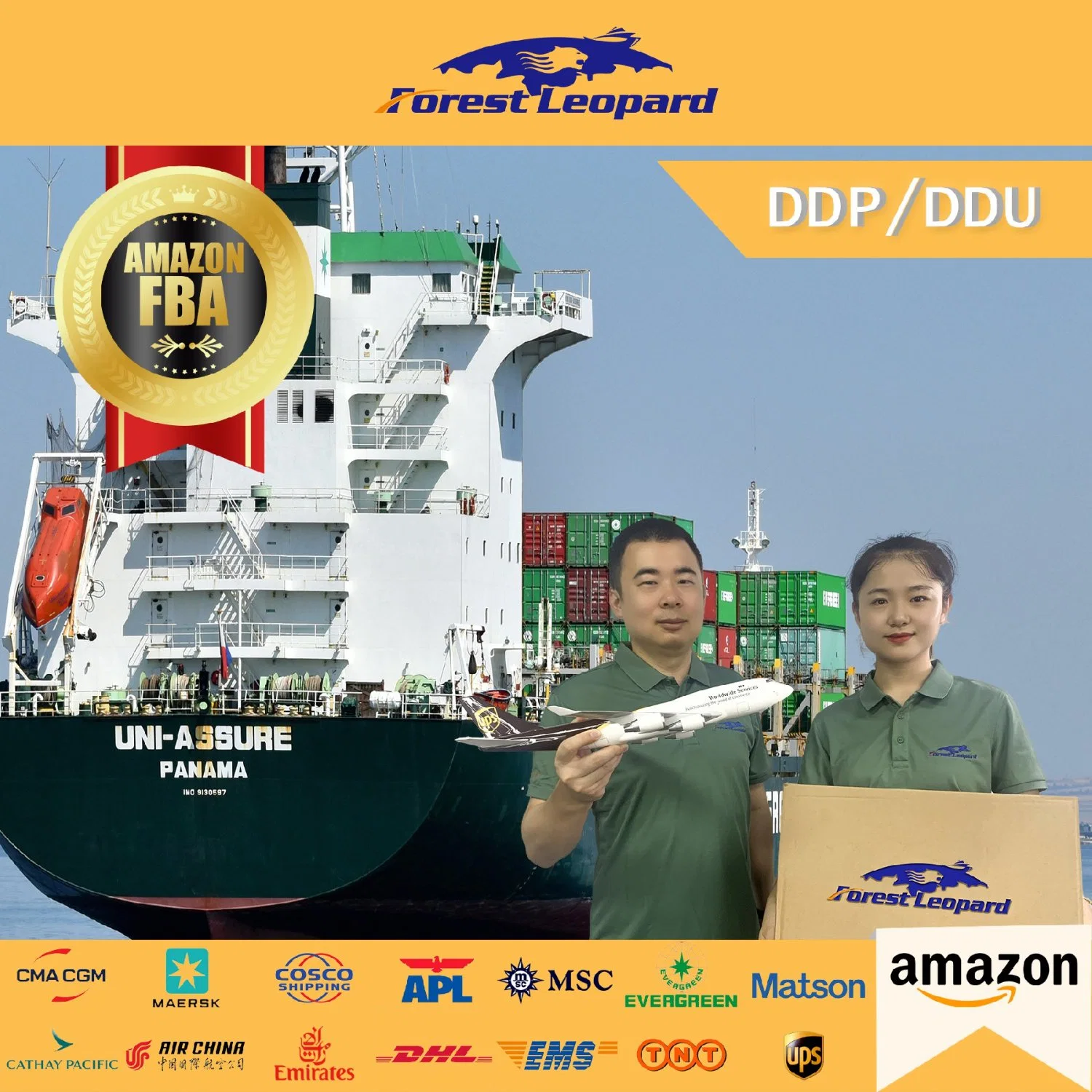 Cheap DDP Air/Sea Cargo Services Shipping Rates Fba Amazon Freight Forwarder From China to USA/Europe/UK/Canada Logistics Agent
