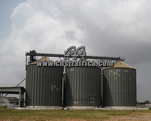 8000t de maíz/Maizeautomatic de fondo plano de los silos de acero