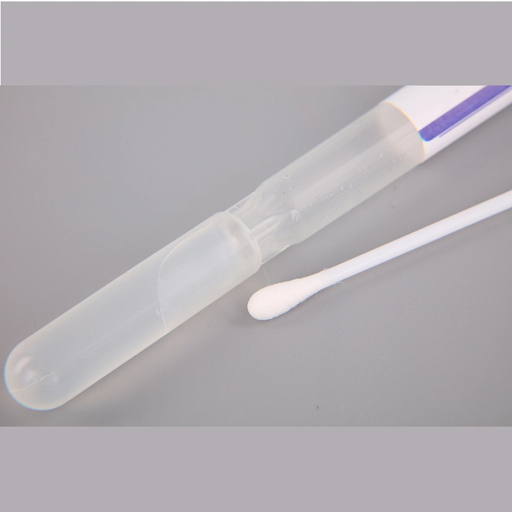 New Design Swab Sticks for Oral Care 100 Cotton Tip Disposable Medical Use Transport Swab Tube with Great Price