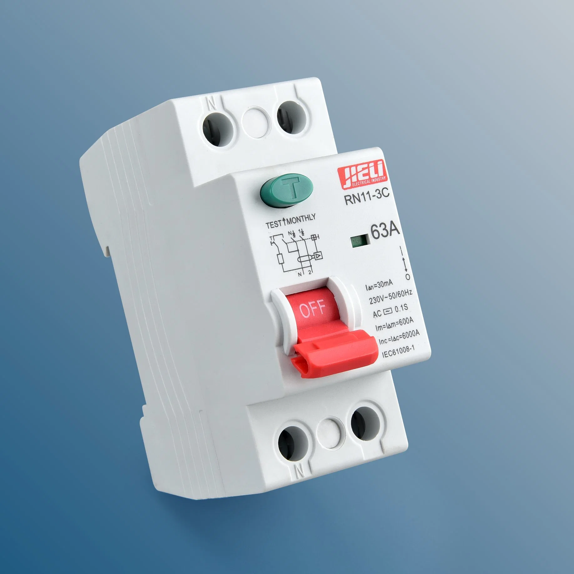 Jieli Scm Electromagnetic Type 2p 40A Residual Current Circuit Breakers