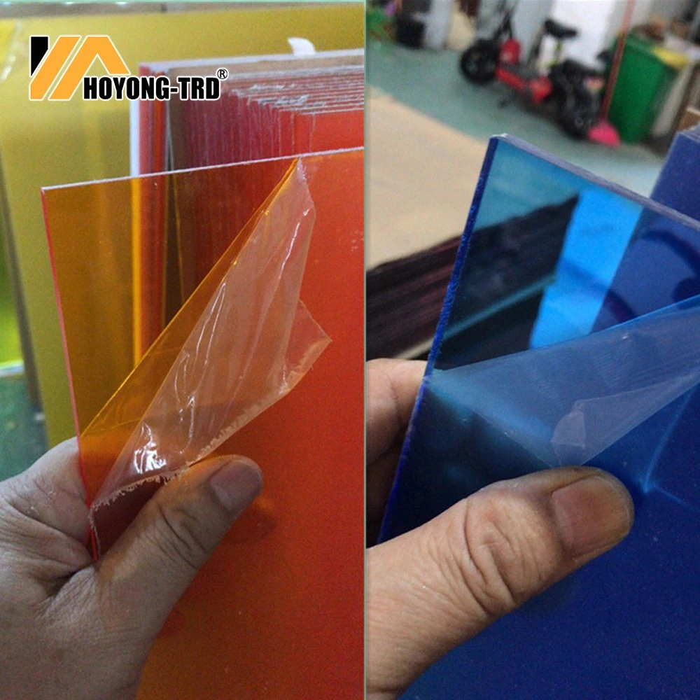 2mm 3mm 5mm 8mm Transparente farbige Acrylplatte mit Farbspiegel