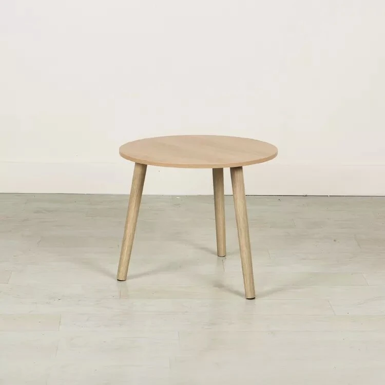 Multifonction chaud de luxe élégant Table ronde en bois massif de thé café moderne en bois Jeu de table avec tiroir