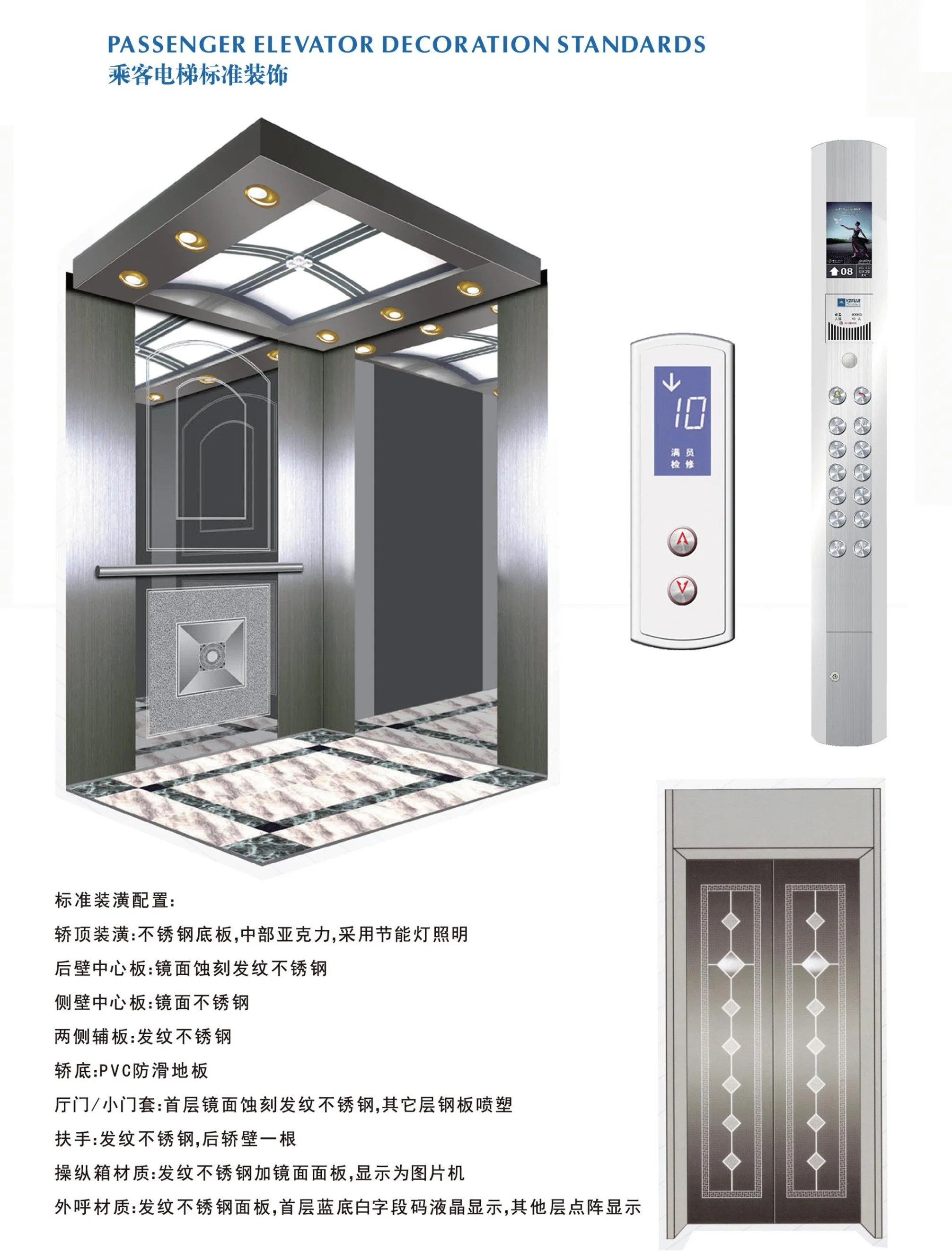 Building Construction Elevator Lift Passenger Hoist