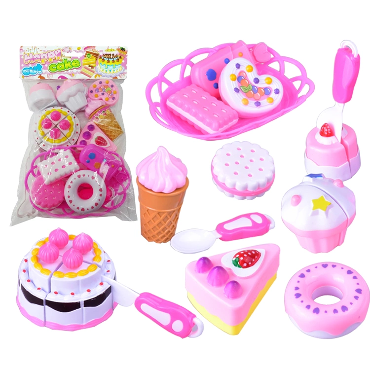 Toys Wholesale/Supplier Shantou Toys Children Dessert Kitchen Food Plastic Cake Toy Set