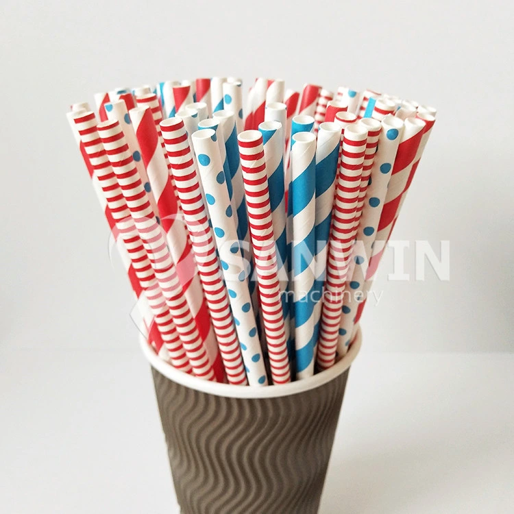 4 Colors Paper Straws Flexo Printing Machine with Auto Loading