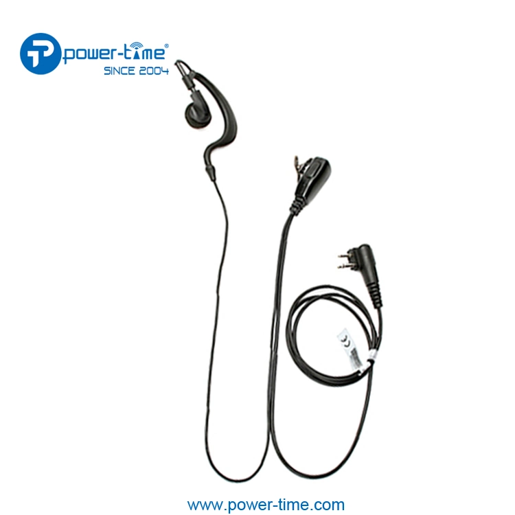 G Shape Earhook with Ptt Hand Free Two Way Radio Earphone