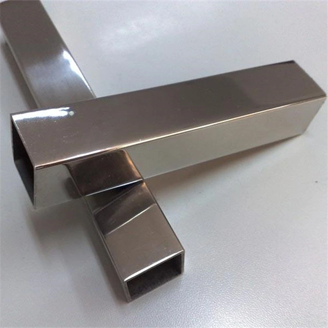 High Quality JIS 201 304 316 Rectangular Square Ss Hairline Hollow Section Stainless Steel Square Pipe/Tube