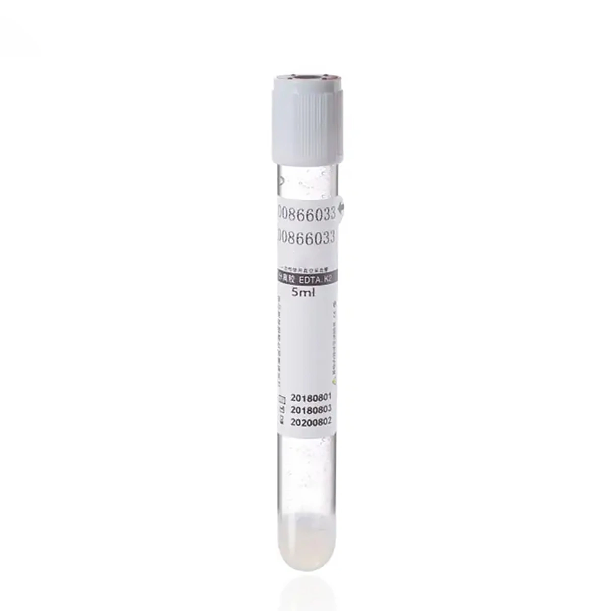 Hospital EDTA K2 K3 Medical Disposable 5 Ml Vacuum Blood Sample Collection Test Tube in Glass