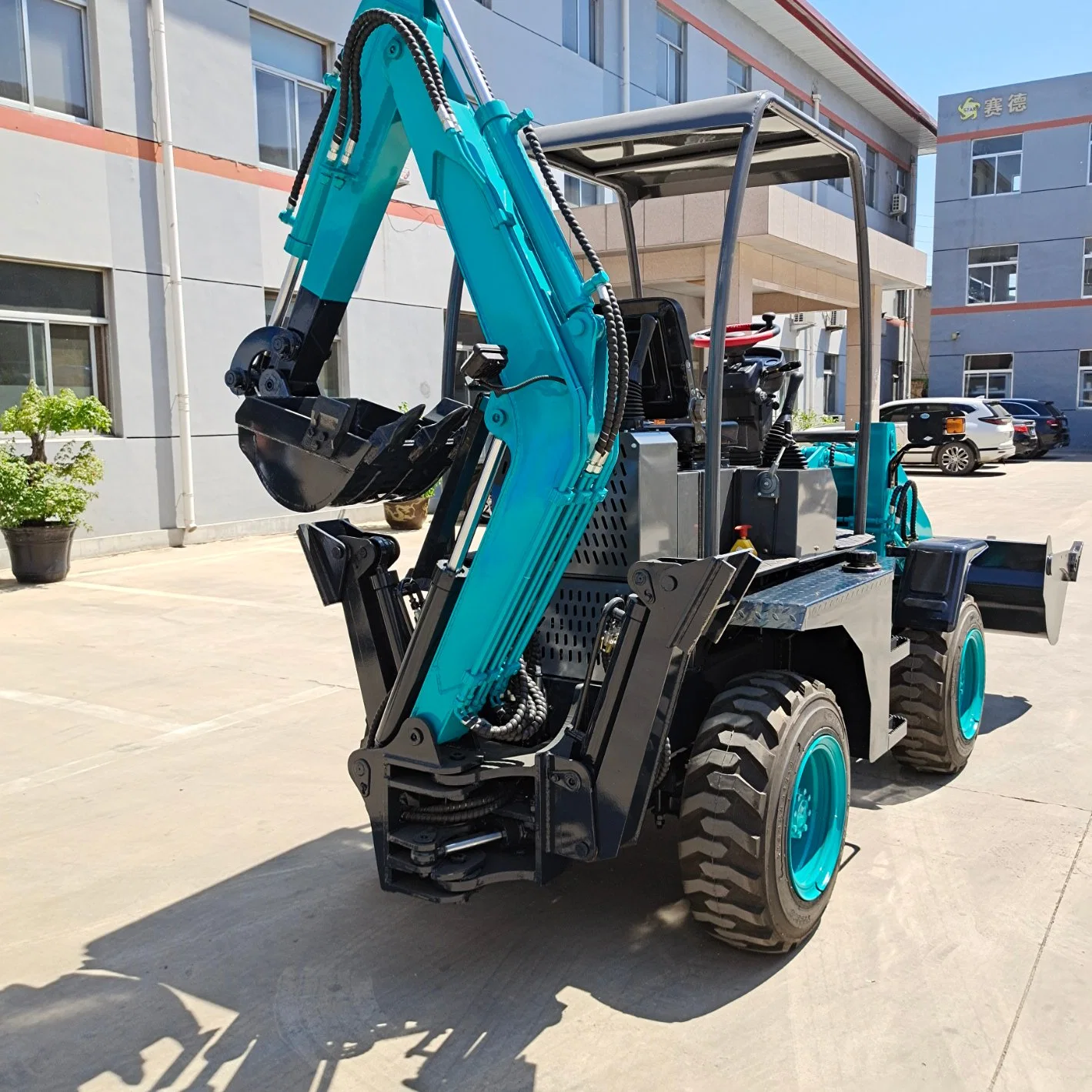 New Kubota Motor Loader Earth-Moving Machinery Cheap Small Mini Towable Backhoe Loader Excavator