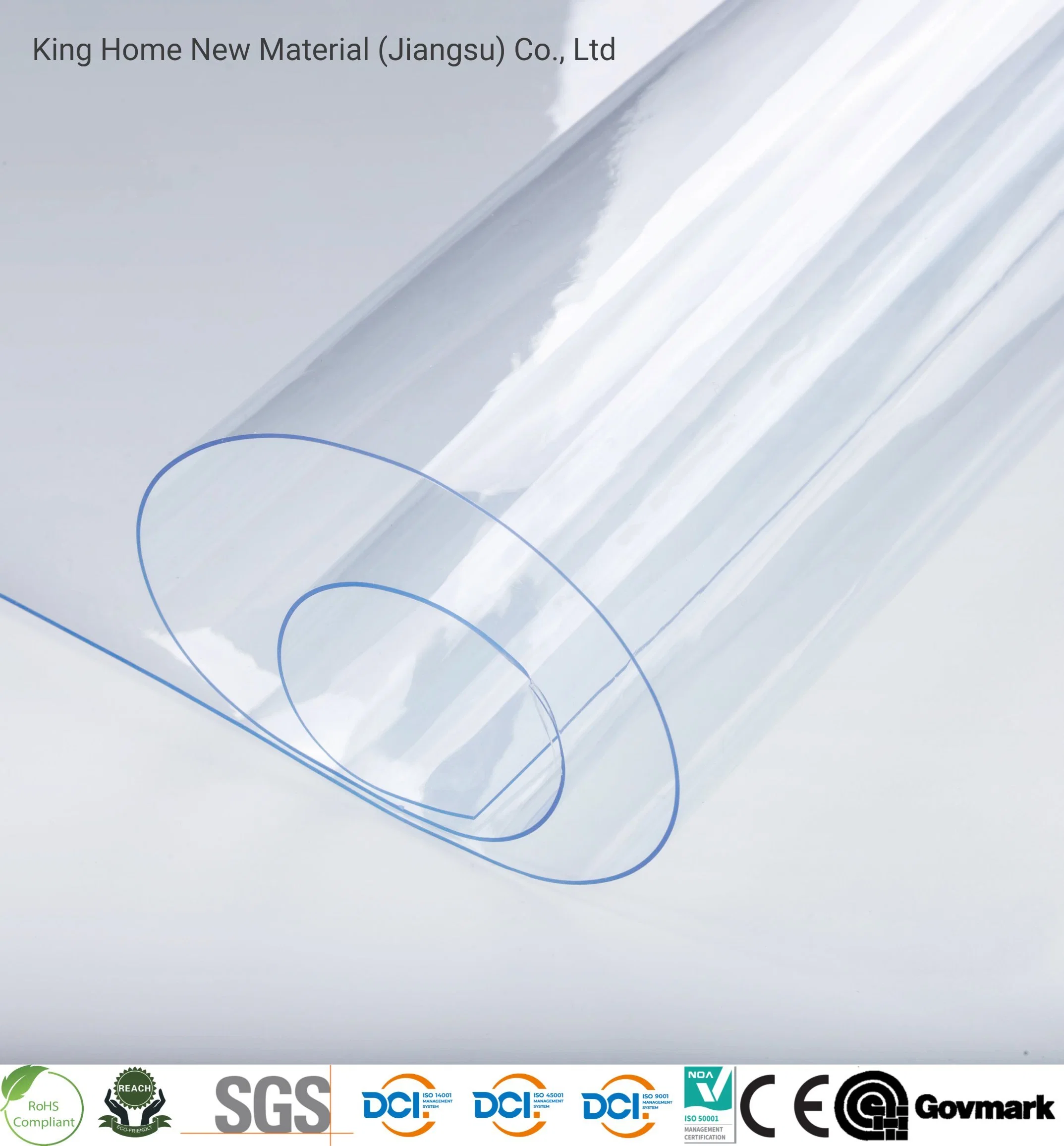 Film PVC transparent super clair pour utilisation sur les fenêtres.