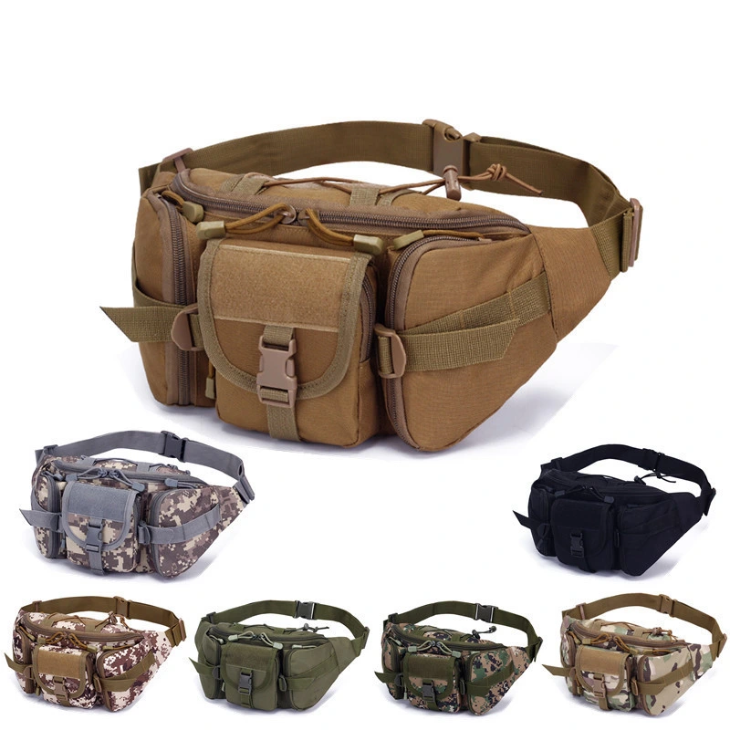 Outdoor Sports Waterproof Fanny Pack Fishing Multi-Functional Chest Bag Men and Women Camouflage Trend Fanny Pack Casual Bag