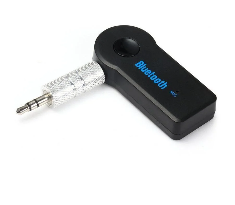 Voiture de haute qualité Bluetooth 3,5 mm universel de récepteur de musique en streaming A2DP Adaptateur audio auxiliaire automatique sans fil avec micro pour téléphone MP3