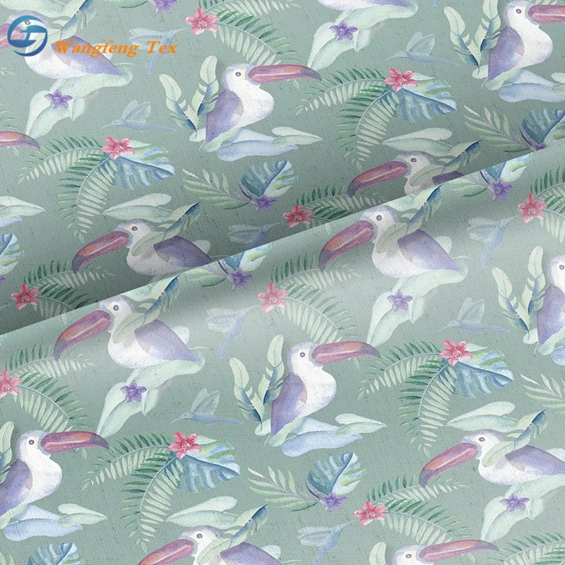 Thermal Transfer Digital Printing 100% Polyester Fabrics Custom Printing