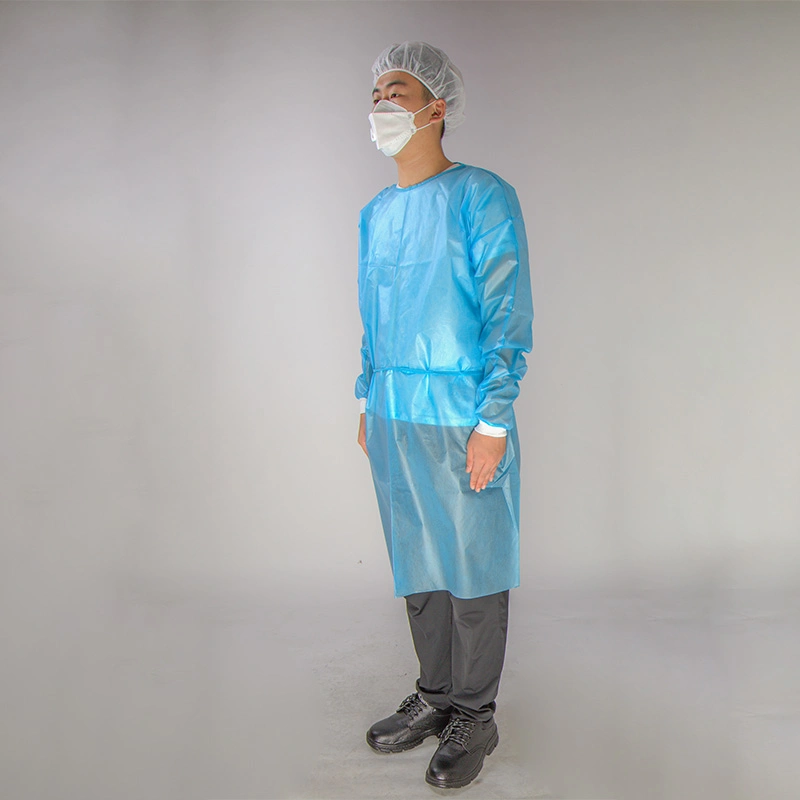 Non-Woven Machine Medical Isolation Coat Safety PP Separate Disposable Best Selling Products Cheep Waterproof ISO