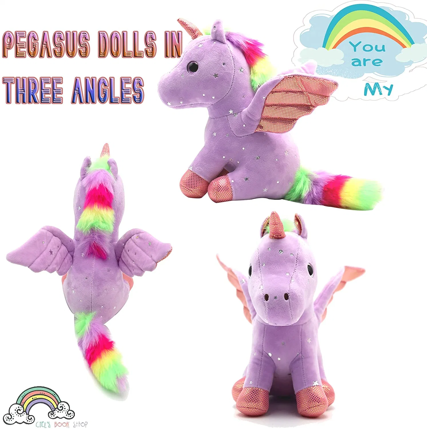 Benutzerdefinierte Großhandel/Lieferant Niedlich Weichen Regenbogen Einhorn Plüsch Spielzeug Maskottchen Gefüllt Spielzeug Kissen für Kinder Baby Kids Factory Hersteller BSCI Sedex ISO9001