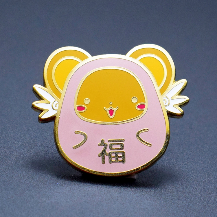 Fabricant de la carte d'appui de la conception de logo personnalisé Maker Cute Anime insigne d'animaux