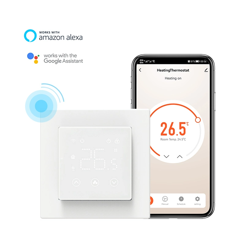 Calefacción eléctrica de suelo termostato programable WiFi Alexa Smart Control 16A