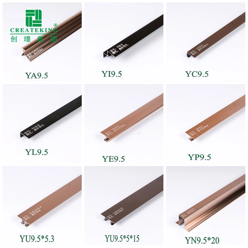 Original Factory Easy Installation Aluminium Tile Edge Trims for Wall Floor Contection