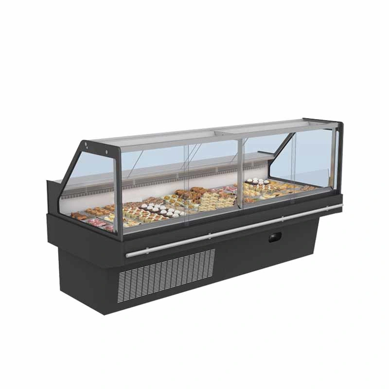 Visor de refrigeração de supermercados Frigorífico Deli Máquina de Venda Automática de frango quente