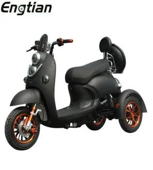 Engtian Fashion Model Mobility Powerful Motorcycle 3 Wheels Electric Tricycles Scooters for Adult