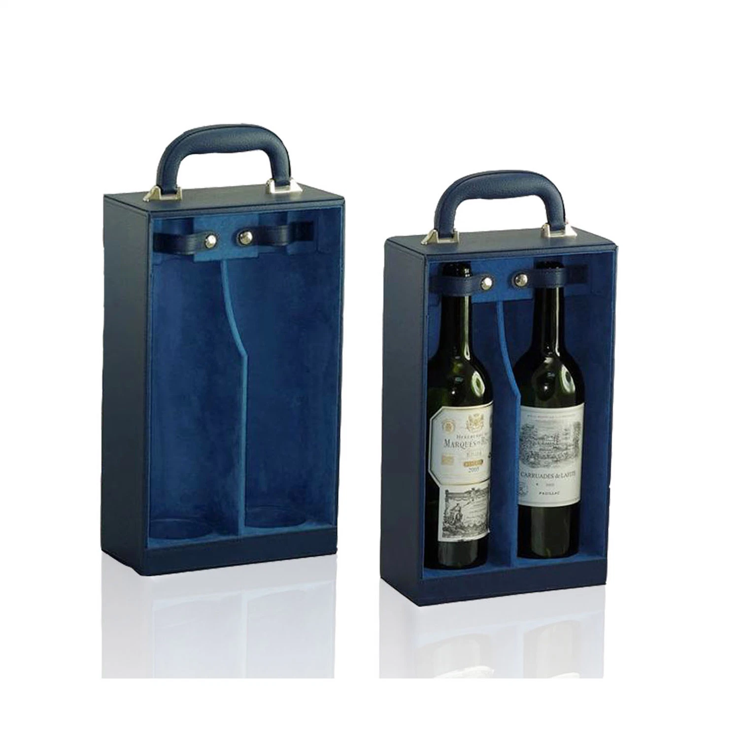 Fancy 3D Printing Two Bottles Wine Box (6496)