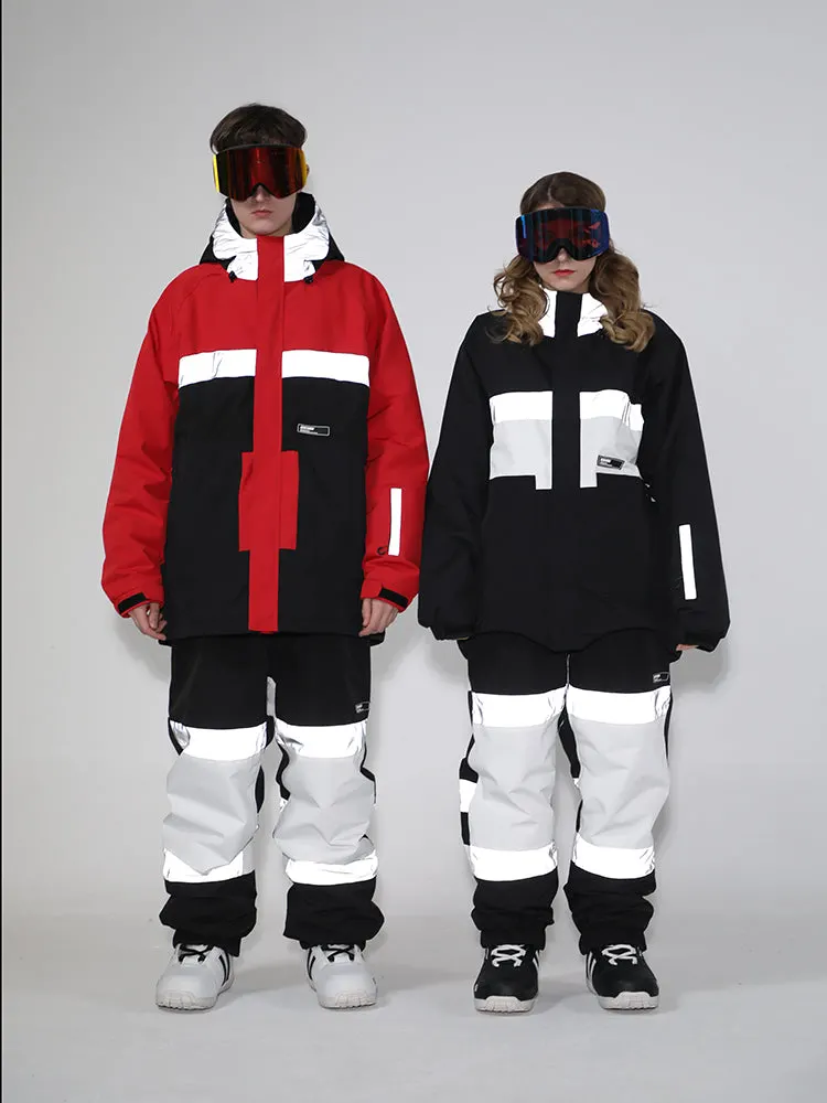 Hiworld Sports Waterproof Herren Confetti Glimmer Outdoor Ski Snow Pants