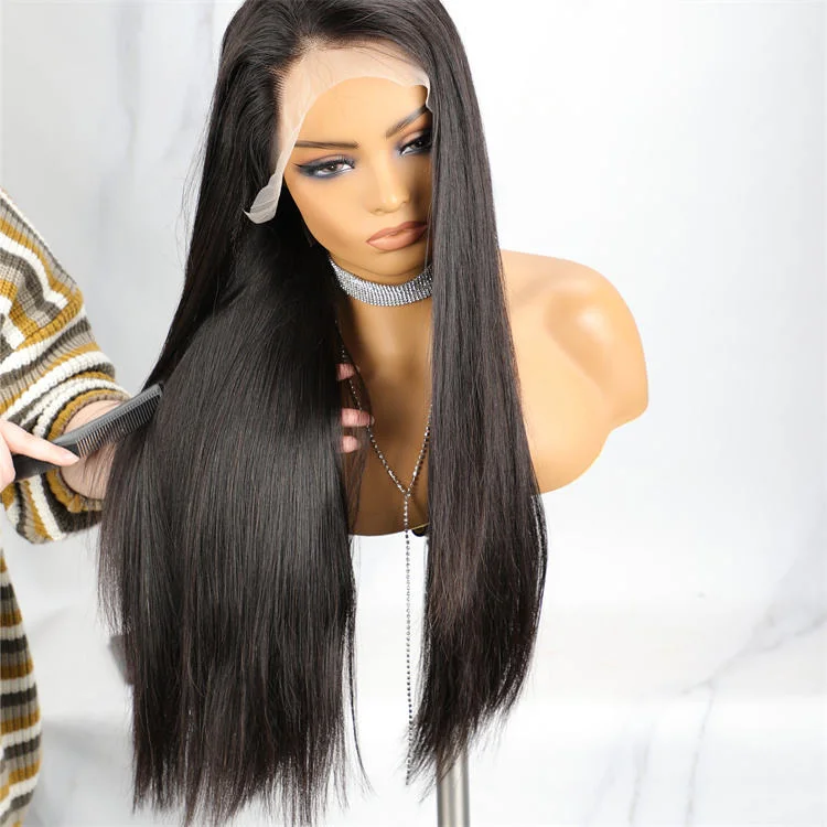 Glueless Full Lace Wig Human Hair with Baby Hair