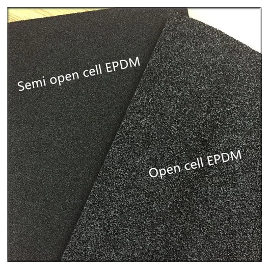 Espuma de EPDM Células semi Abrir o rolo para a Indústria Automóvel