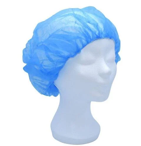 Gorra desechable no tejida azul redonda personalizada
