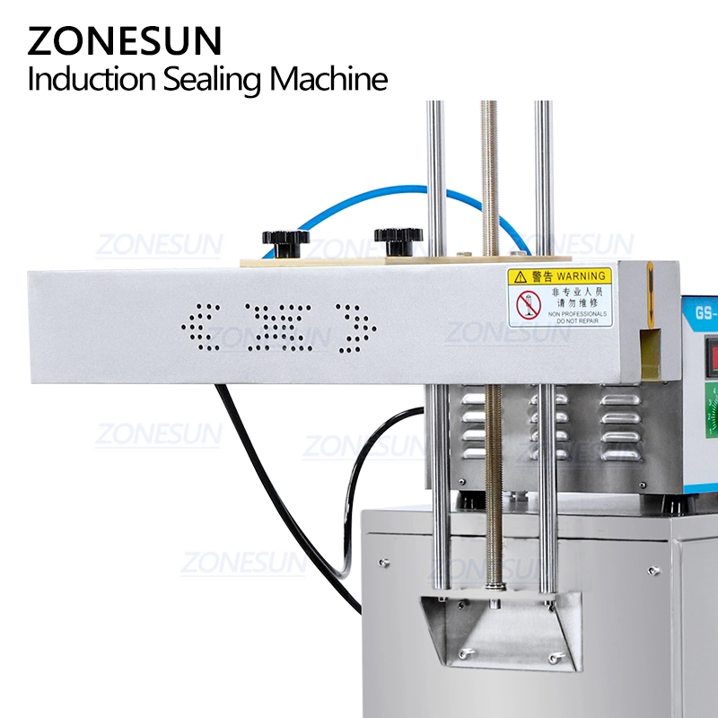 Zonesun tapa de aluminio inducción electromagnética calor continuo de la máquina de sellado