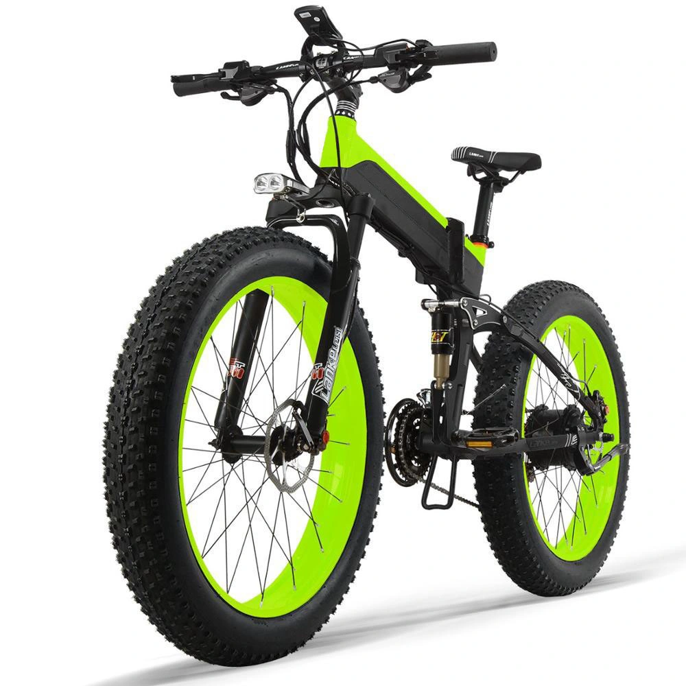 26 Inch Full Suspension Electric Bike Snow Bike with Smart LCD Display