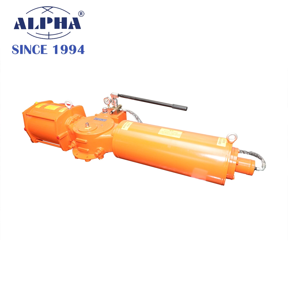 Alpha Double Acting Hpy Pneumatic Ball Actuator with Topworx Limit Switch Box