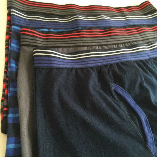 Patio teñido de Nylon a rayas de la correa de seda moda hombres Boxer breve